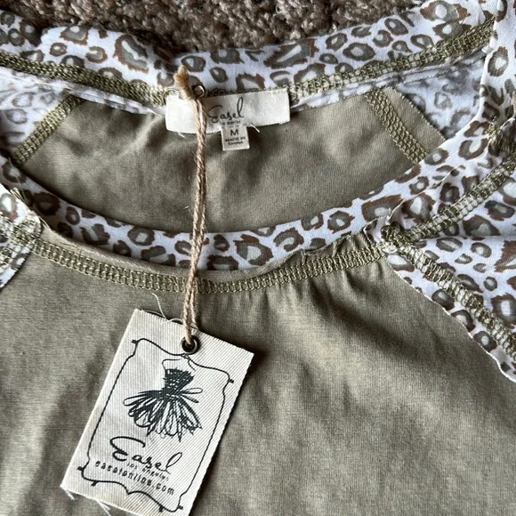 NWT Easel leopard print tee - Picture 2 of 4